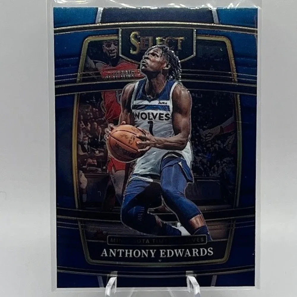 Anthony Edwards Blue Prizm 2021 Panini Select 49 NBA Minnesota Timberwolves